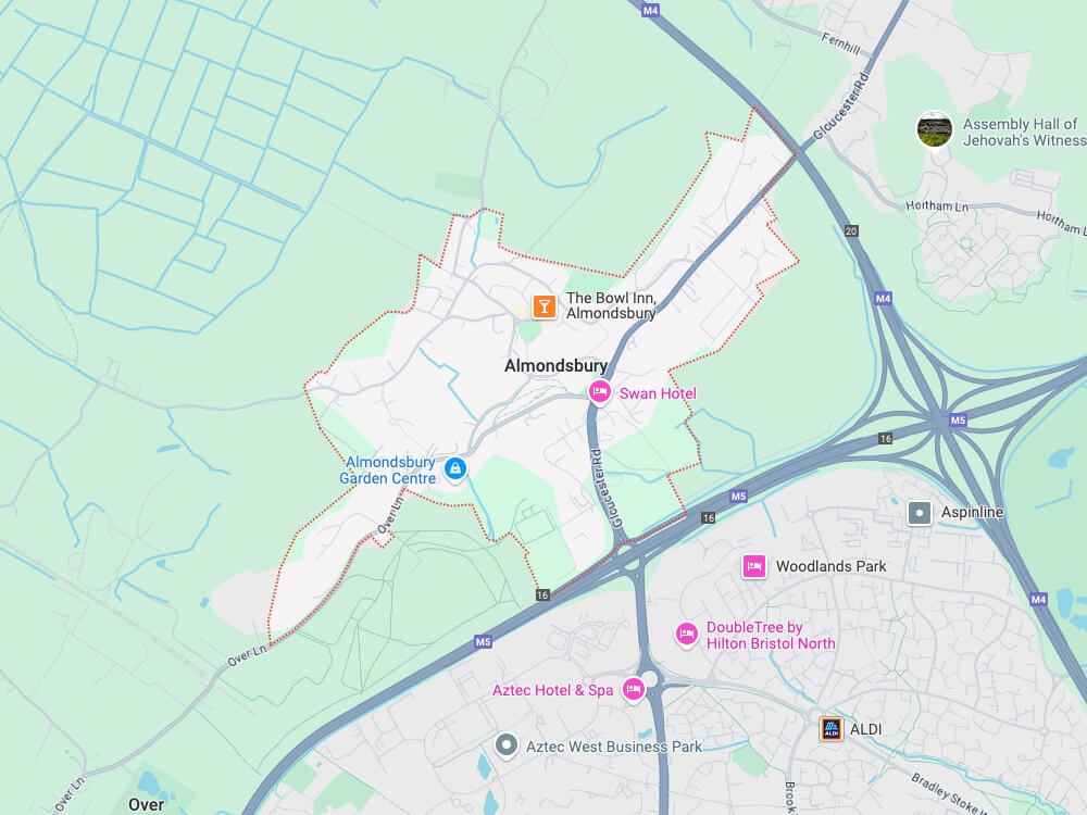 Map of Almondsbury